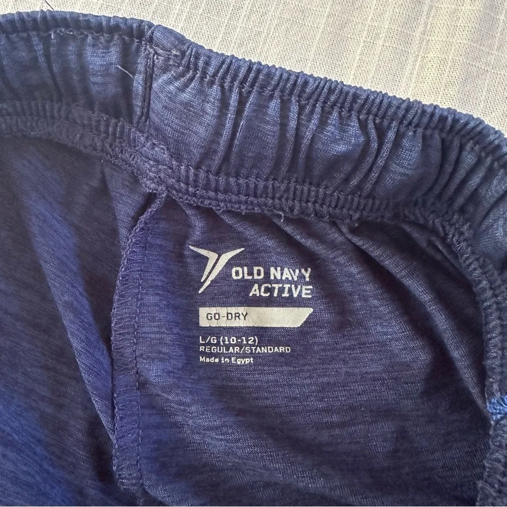 Old Navy Boys Active Drawstring Shorts Sz L (10-12) Blue